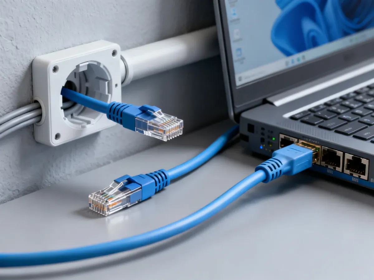 Porównanie sztywnego kabla instalacyjnego i elastycznego przewodu patch cord