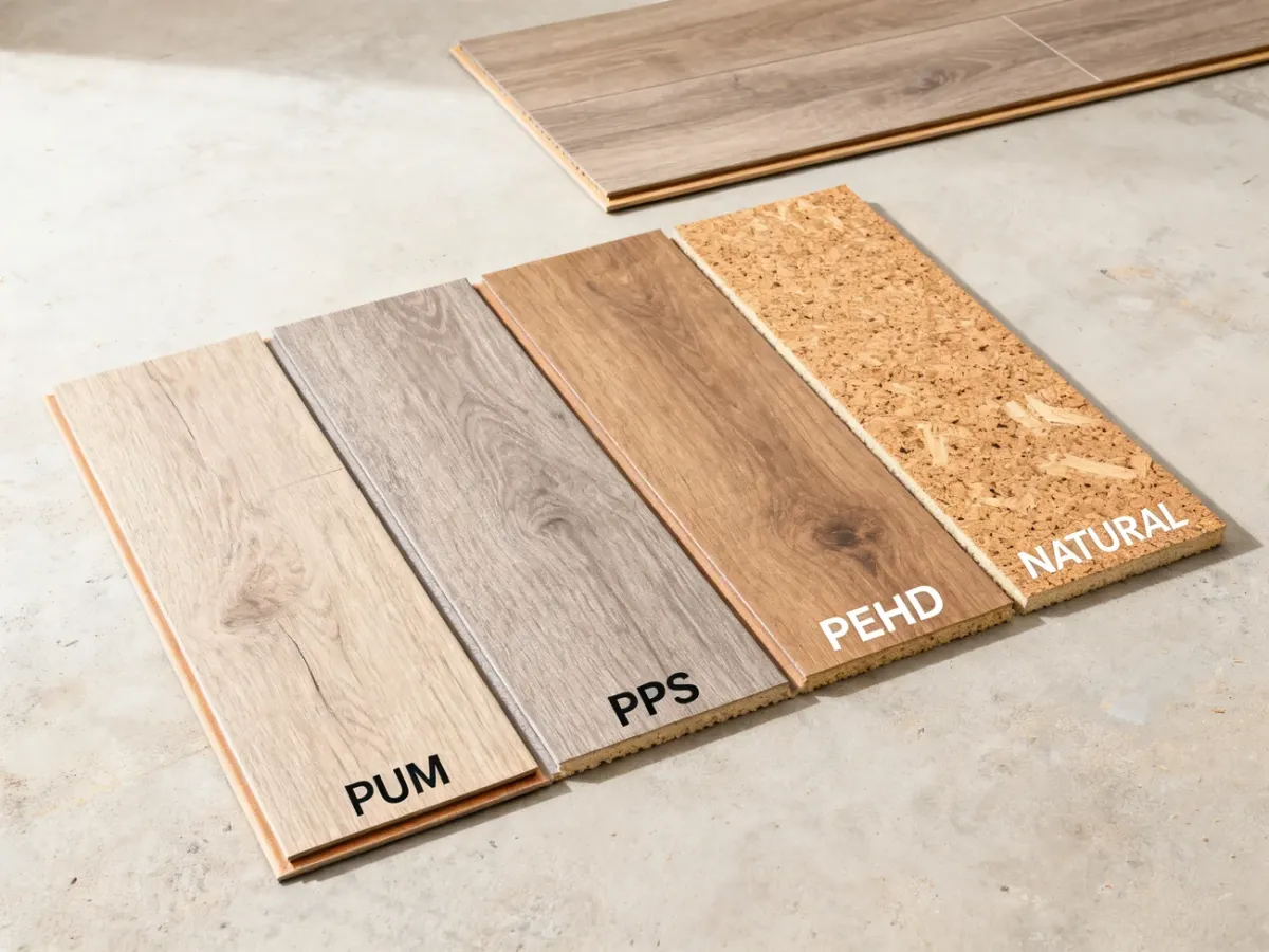 Porównanie podkładów PUM, XPS, PEHD i korka pod panele laminowane